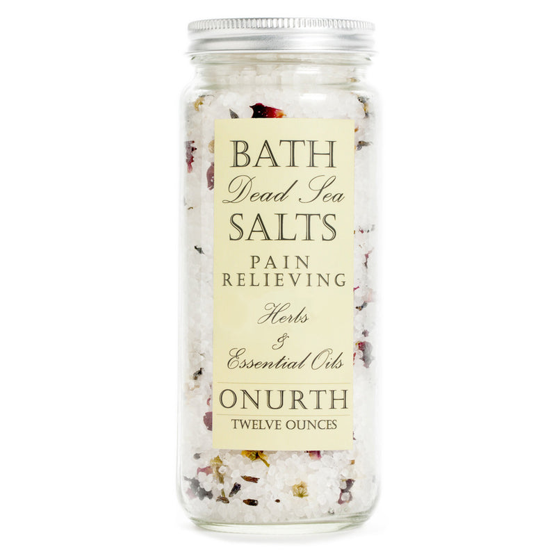 Pain Relieving Herbal Bath Dead Sea Salts Soak with Eucalyptus - Onurth Skincare