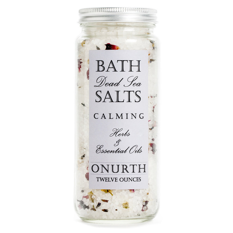 Calming Herbal Bath Dead Sea Salts Soak with Lavender - Onurth Skincare