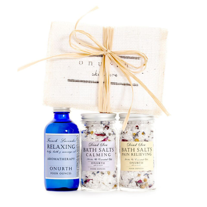 The Bath Soaks & Lavender Oil Gift Set - Onurth Skincare